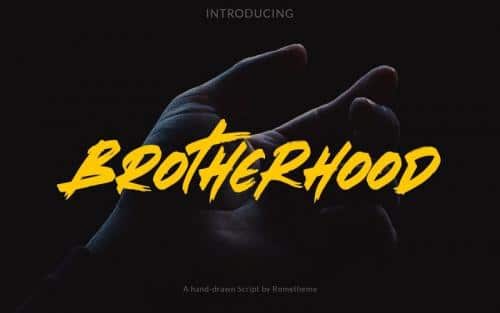 Brotherhood Brush Font