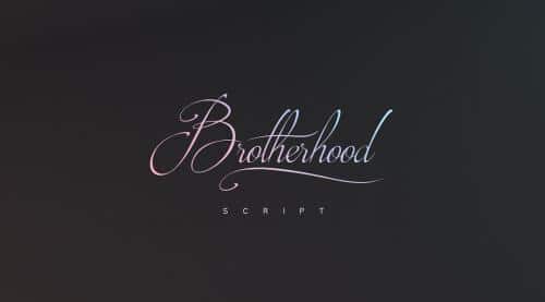 Brotherhood Script Font