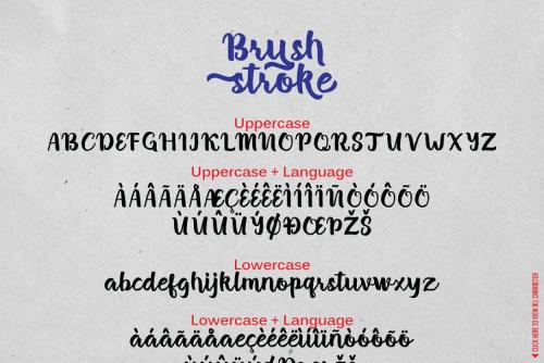 Brush Stroke Bonus Font