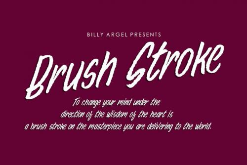 Brush Stroke Font
