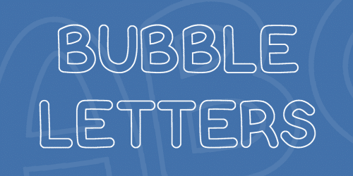 Bubble Letters Font