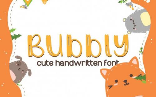 Bubbly Display Font