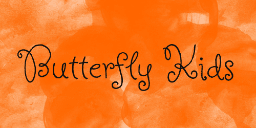 Butterfly Kids Font