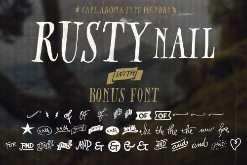 CA Rusty Nail Font