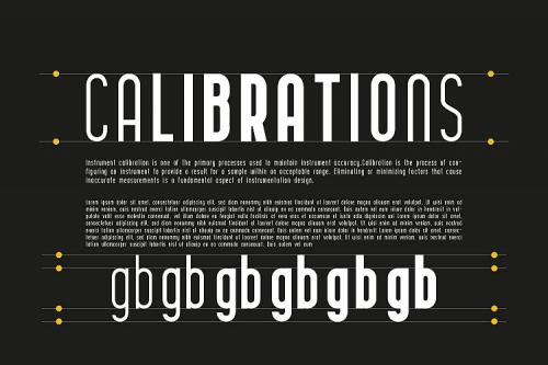 CURVE Calibration Typeface Font