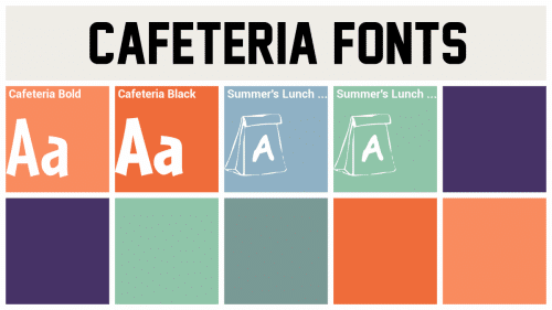 Cafeteria Connect Four Font