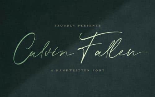 Calvin Fallen Script Font