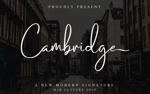 Cambridge Script Font
