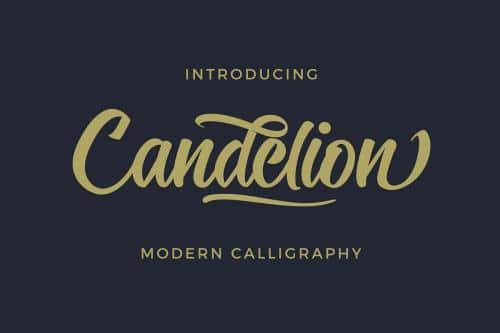 Candelion Script Font Free Download