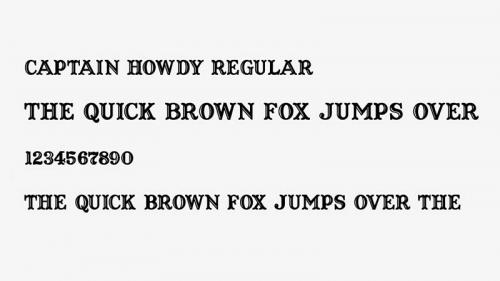 Captain Howdy Font