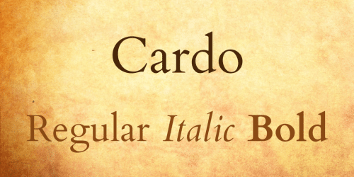 Cardo Serif Font