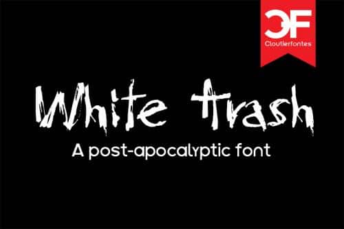 Cf White Trash font