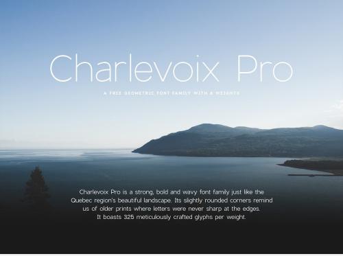 Charlevoix Pro Font Family