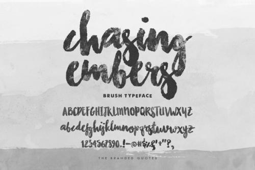 Chasing Embers Typeface