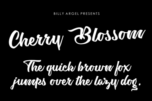 Cherry Blossom Script