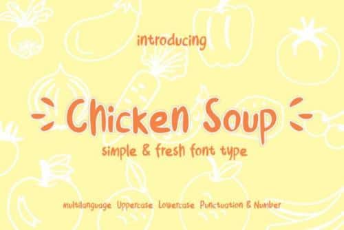 Chicken Soup Script Font