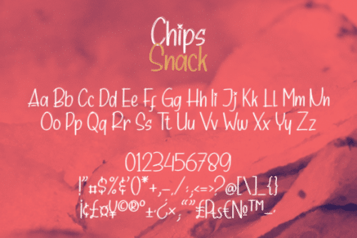 Chips Snack Script Font