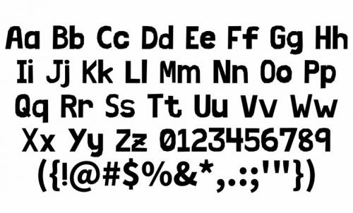 Chirumiru Papercut Font