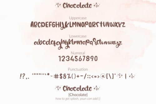 Chocolate Display Font