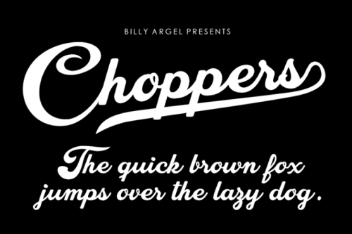 Choppers Script Font