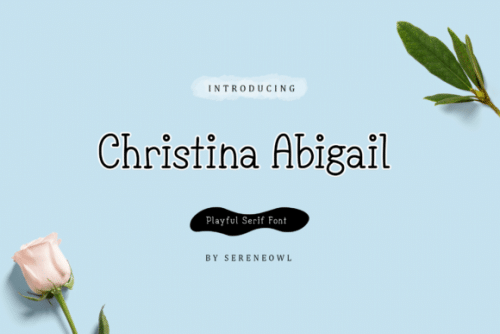 Christina Abigail Script Font