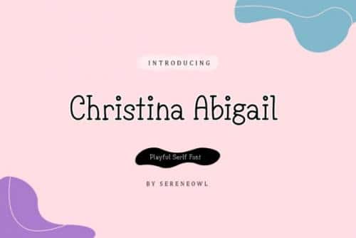 Christina Abigail Script Font