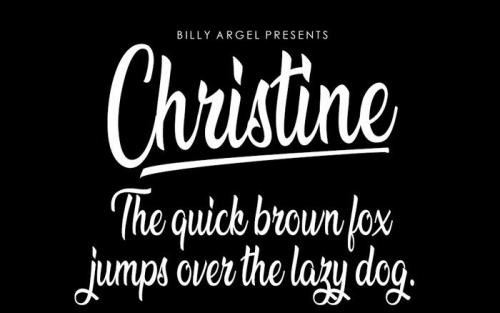 Christine Script Font