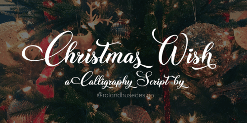 Christmas Wish Calligraphy Font