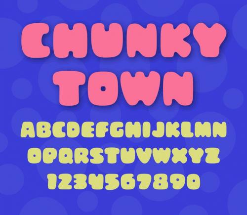 Chunky Town Font