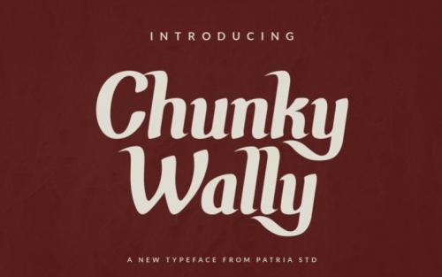 Chunky Wally Script Font