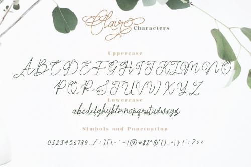 Claire Script Font