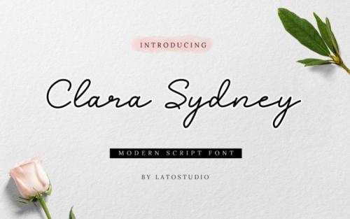Clara Sydney Handwritten Font