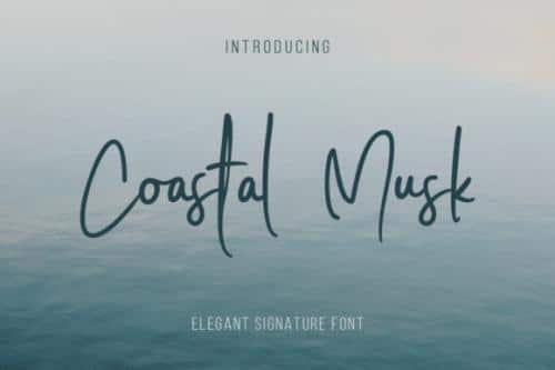 Coastal Musk Handwritten Font