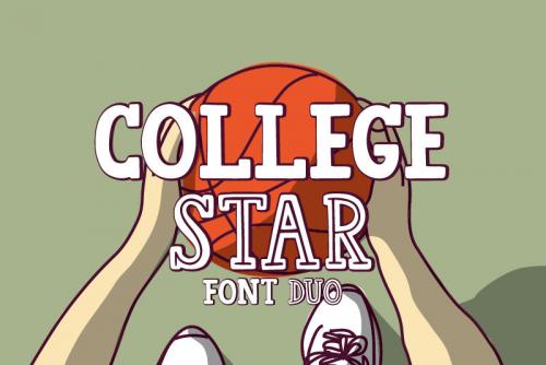 College Star Display Font