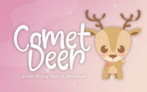 Comet Deer Display Font