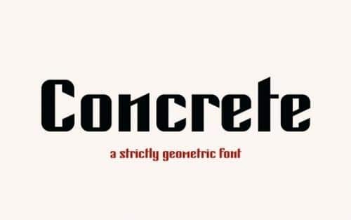Concrete Sans Serif Font