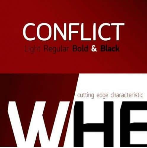 Conflict Font