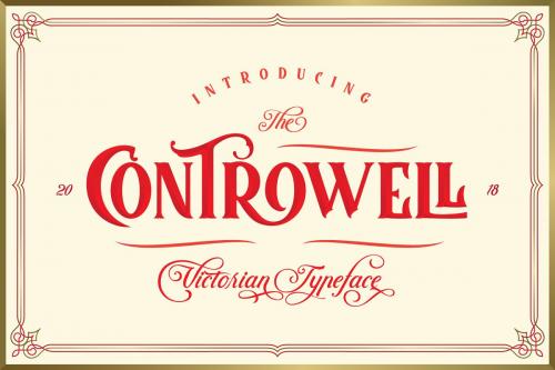 Controwell Victorian Typeface Font