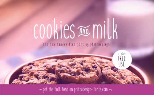 Cookies and Milk Font