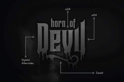 Coovico Bloody Typeface