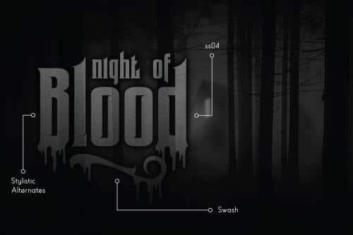 Coovico Bloody Typeface