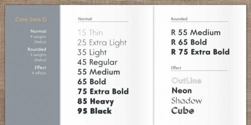 Core Sans G Font Family