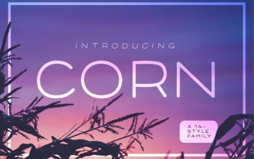 Corn Sans Serif Font