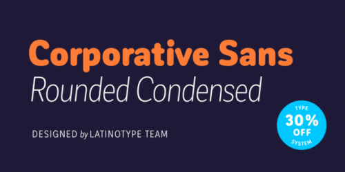 Corporative Sans Round Condensed Font Family