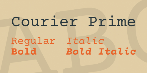 Courier Prime Font Family