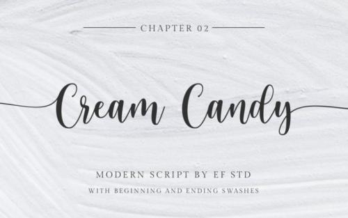 Cream Candy Calligraphy Font