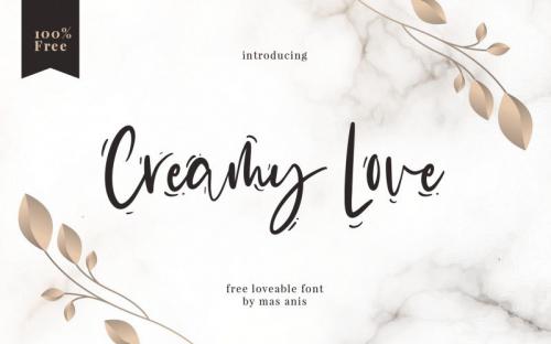 Creamy Love Script Font