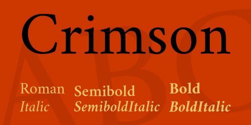 Crimson Text Font