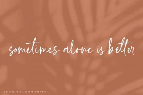 Crystal Dust Script Font