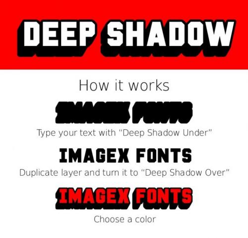 DEEP SHADOW FONT